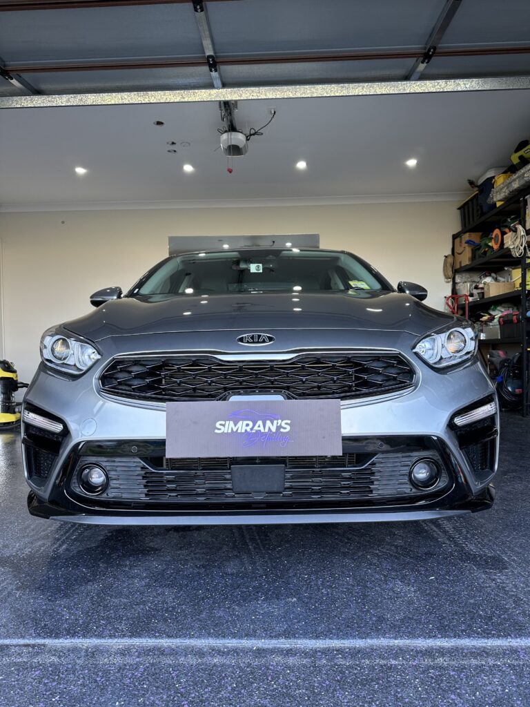 Services - Exterior Detail. This Kia has undergone the full paint decontamination process with a light machine polish and sealed with a protective paint sealant.